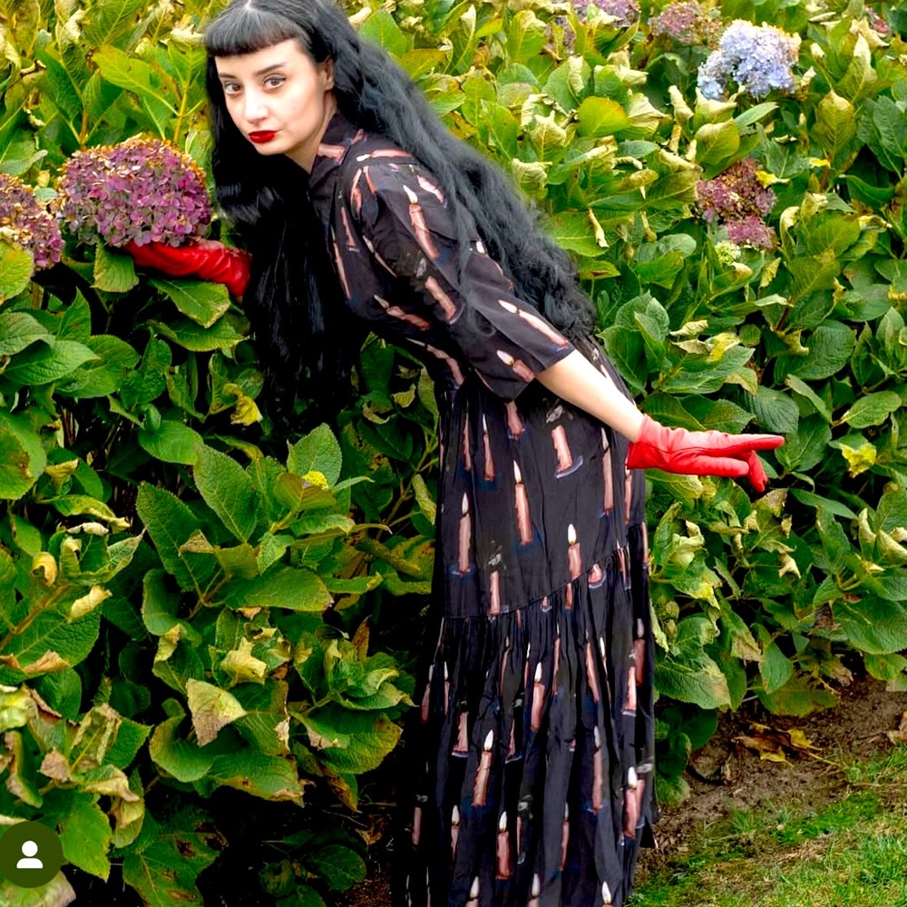 RARE Samantha Pleet Morticia dress